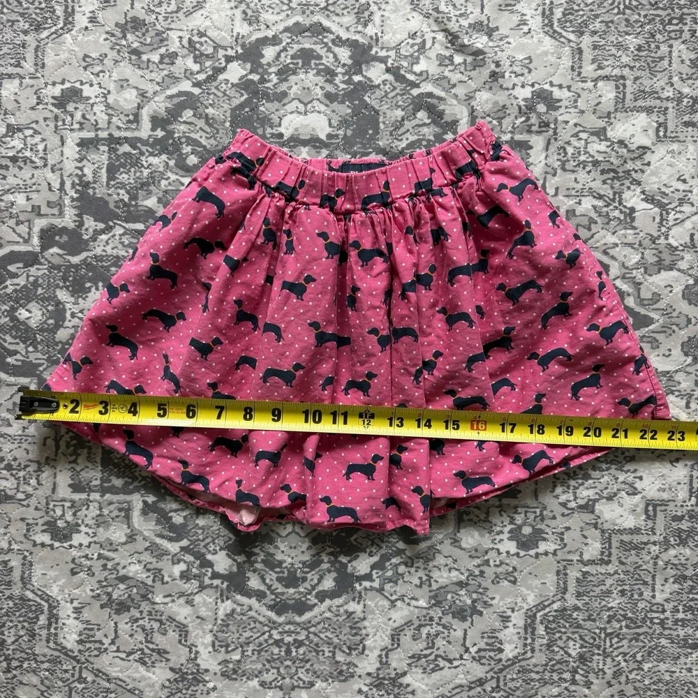 PLACE Bright Pink Skirt Dachshund Design Size Kids Youth Children's Small 5/6